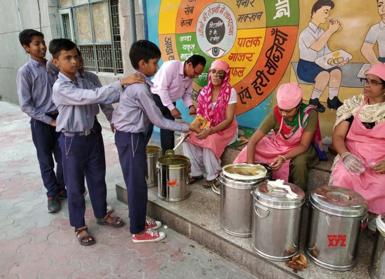 Anganwadi Teachers Deliver Mid Day Meals