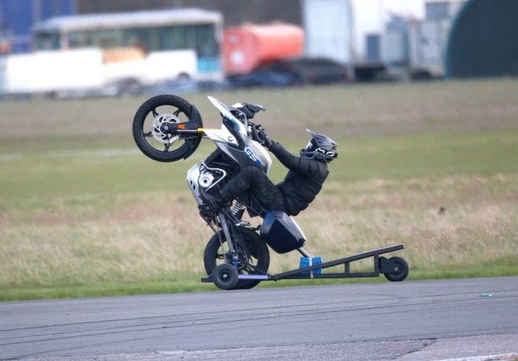 Tom Cruise Riding Motorbike In Mission Impossible