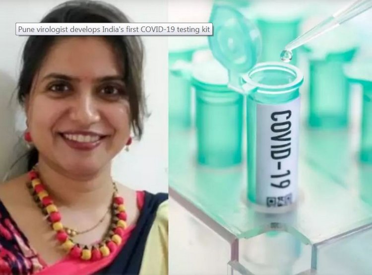 Virologist In Pune With A Testing Kit