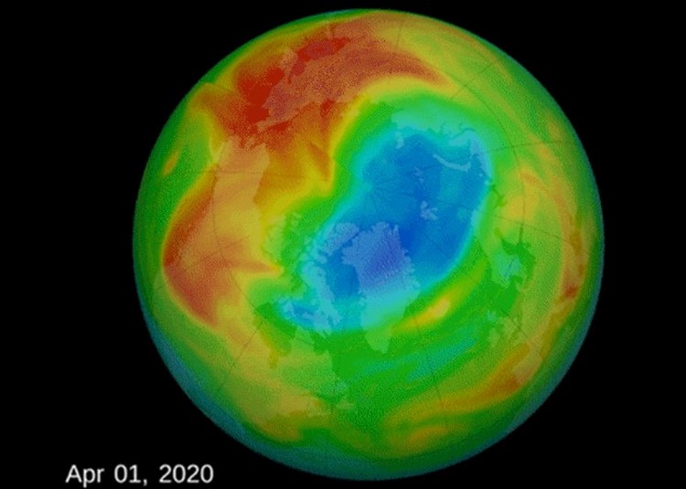 Ozone Layer Arctic Apr