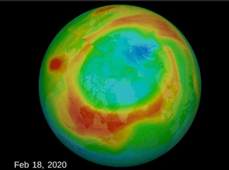 Ozone Layer Arctic Feb