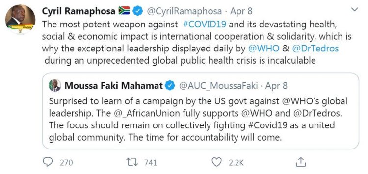 South Africa Tweet