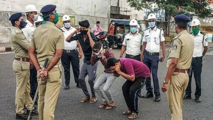 Punishment During India Lockdown