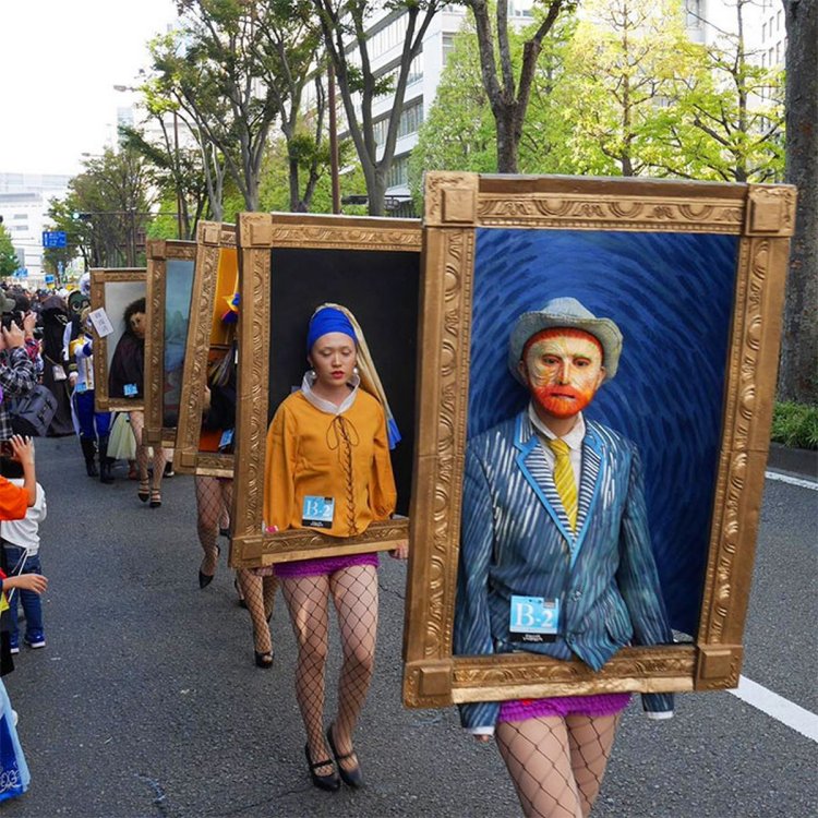 Famous Paintings Halloween Costumes Kawasaki Japan