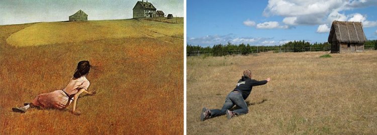 Modern Photo Version Famous Paintings 12