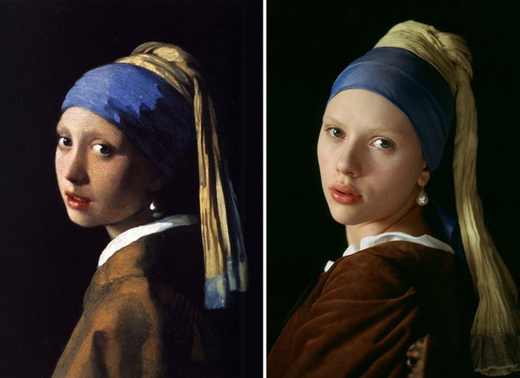 Modern Photo Version Famous Paintings 13
