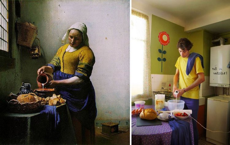 Modern Photo Version Famous Paintings 14