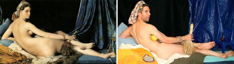 Modern Photo Version Famous Paintings 15