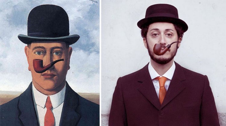 Modern Photo Version Famous Paintings 19