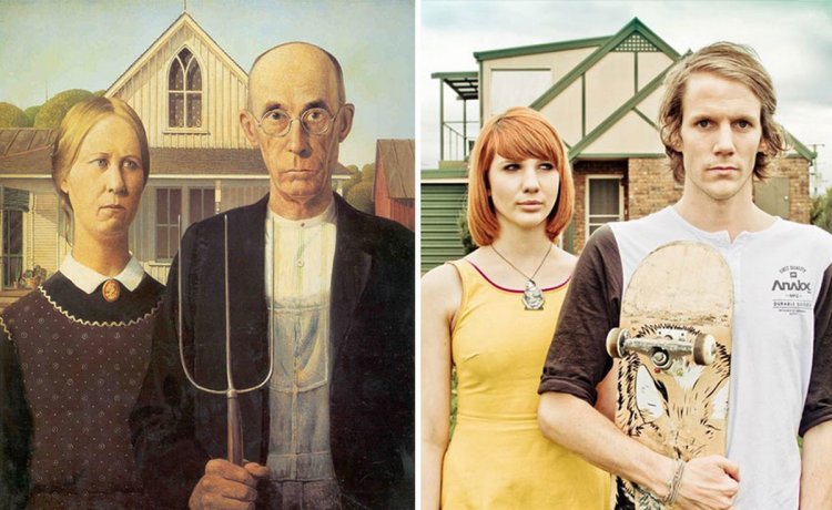 Modern Photo Version Famous Paintings 5