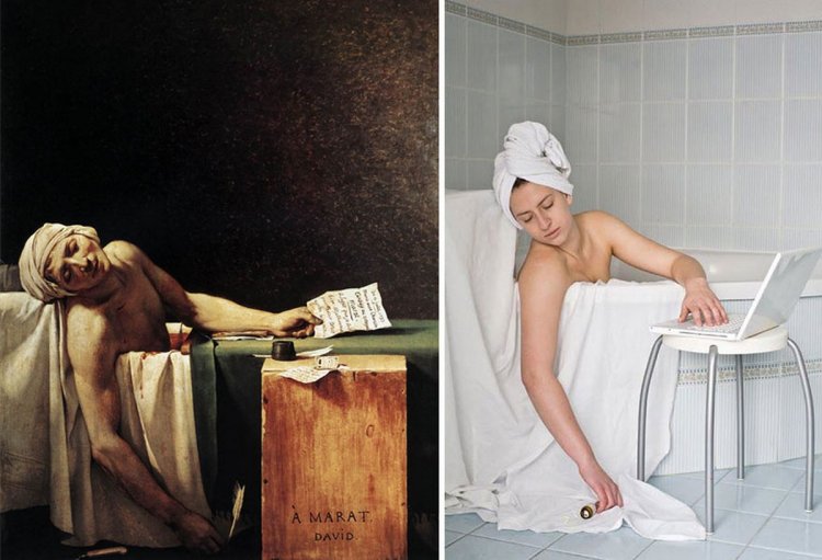 Modern Photo Version Famous Paintings 8