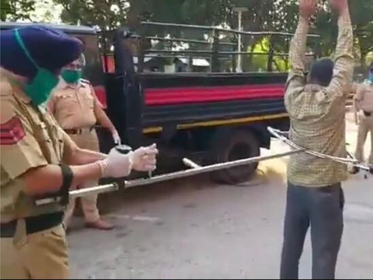 Indian Cops Giant Tongs