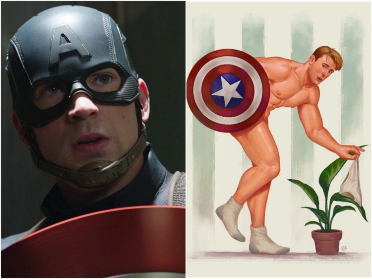 Captain America's pinup