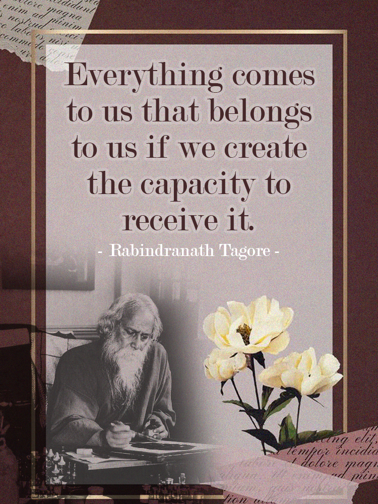 Quote Rabindranath Tagore Jayanti 2020