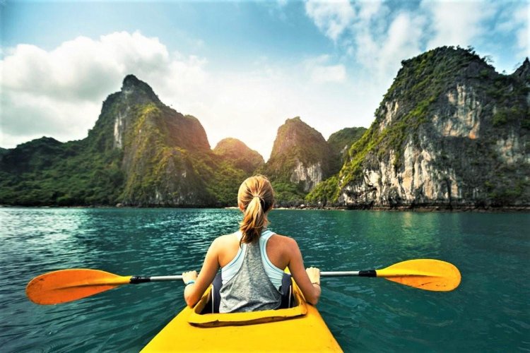 Kayaking At Ha Long Bay Vietnam Tourism