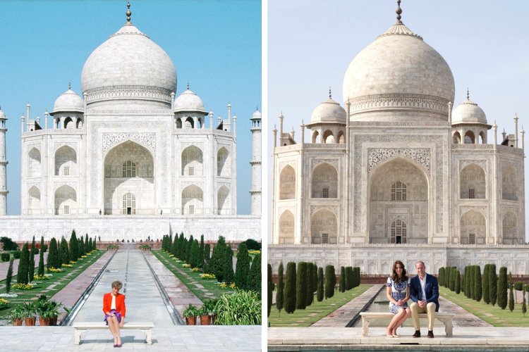 Princess Diana Kate Middleton Taj Mahal