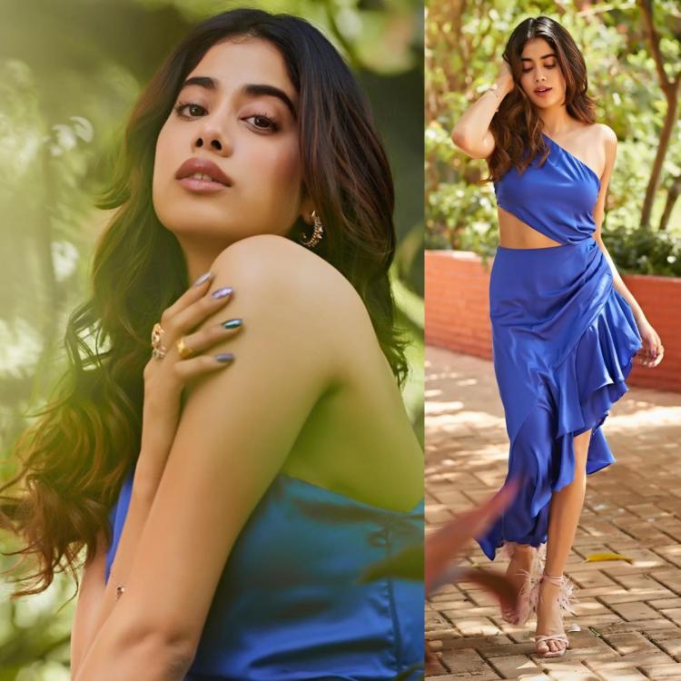 Janhvi Kapoor In Blue Dress