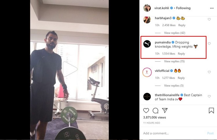 Virat Kohli Weightlifting Video