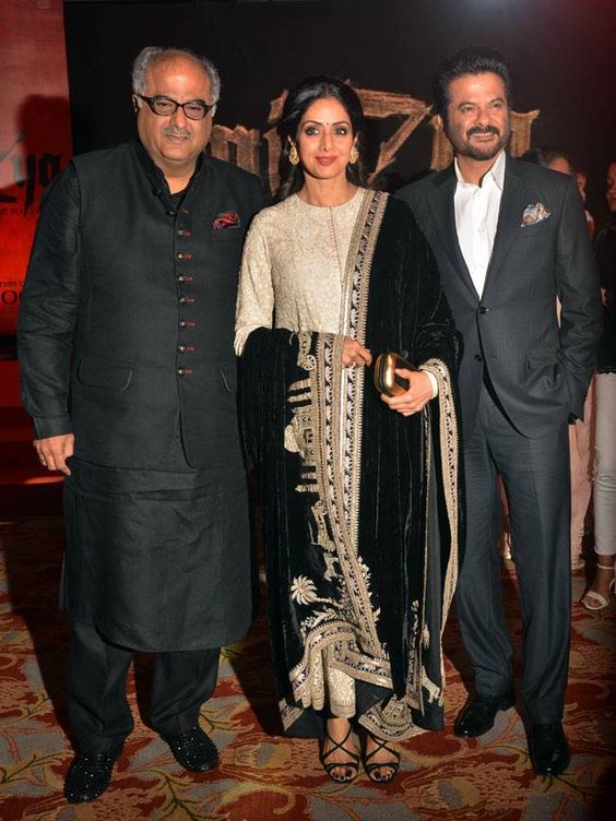 Anil Kapoor With Boney And Sridevi