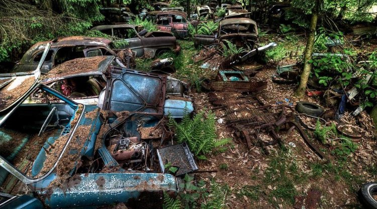 Chatillon Car Graveyard In Belgium 1