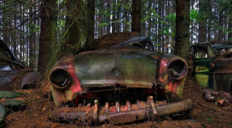 Chatillon Car Graveyard In Belgium 2