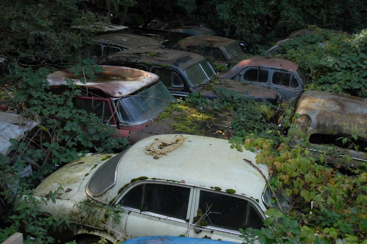 Kaufdorf Car Graveyard In Switzerland 3