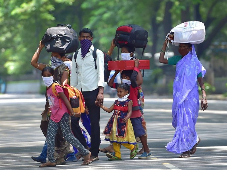 Migrant Workers Walk Home