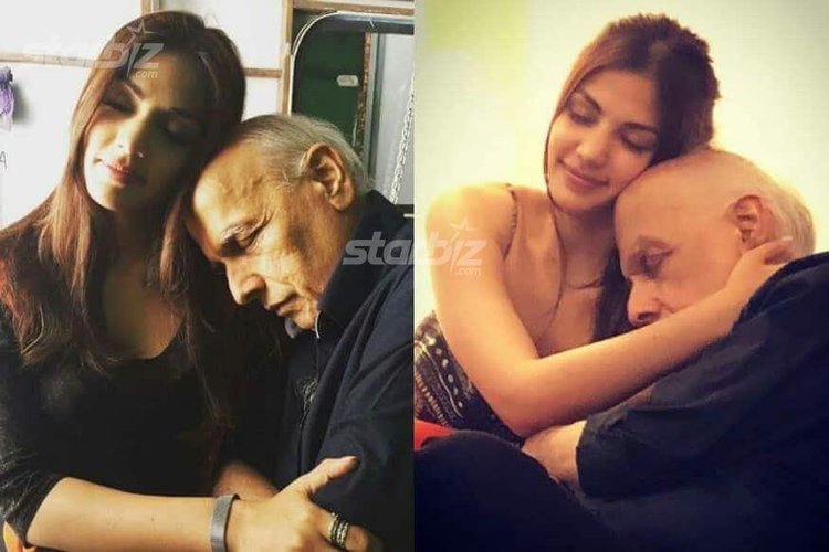 Rhea Chakraborty and Mahesh Bhatt