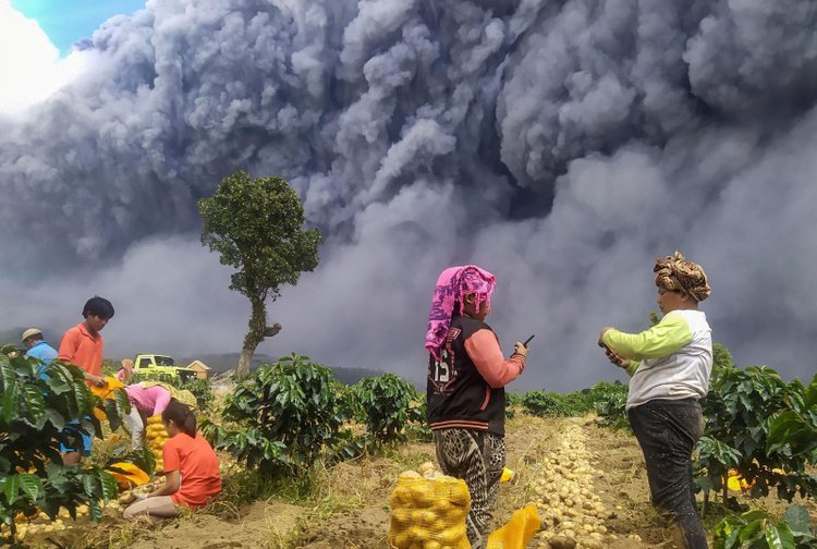 Mount Sinabung Eruption