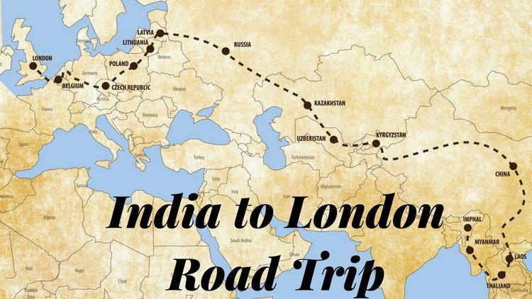 india to london road trip cost