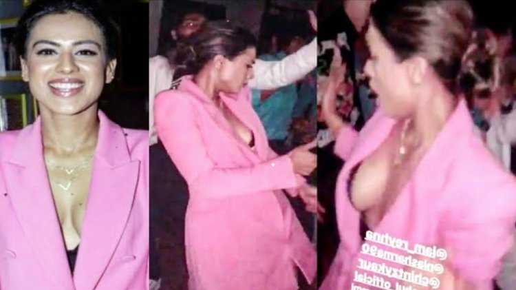 Nia Sharma Oops Moment At Birthday Party