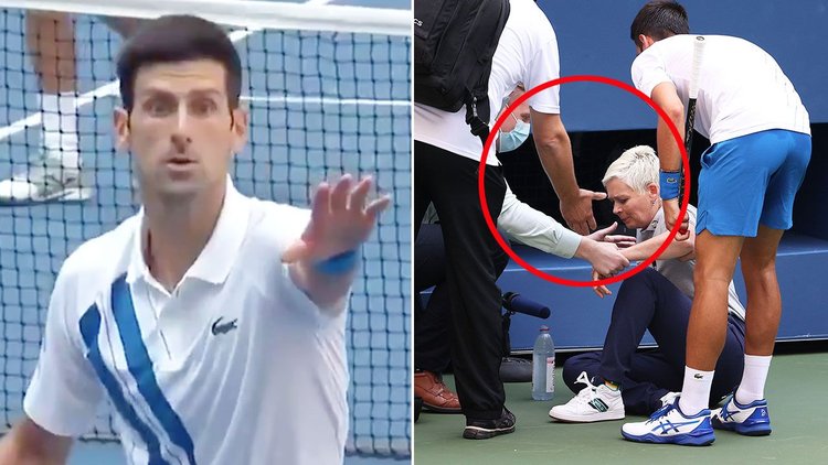 Novak Djokovic Hit The Line Judge 1