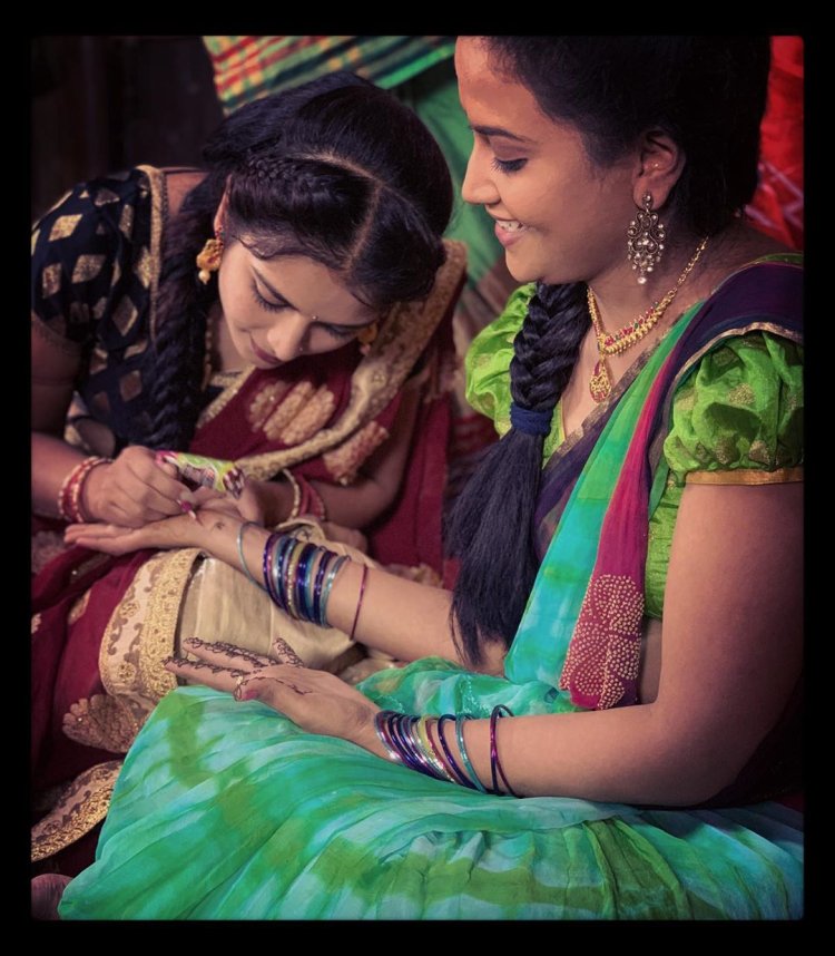 Sravani Kondapalli on film set