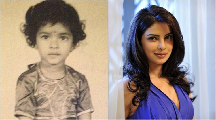 Bollywood-Actress-Childhood-Photos-With-Name-Priyanka-chopra