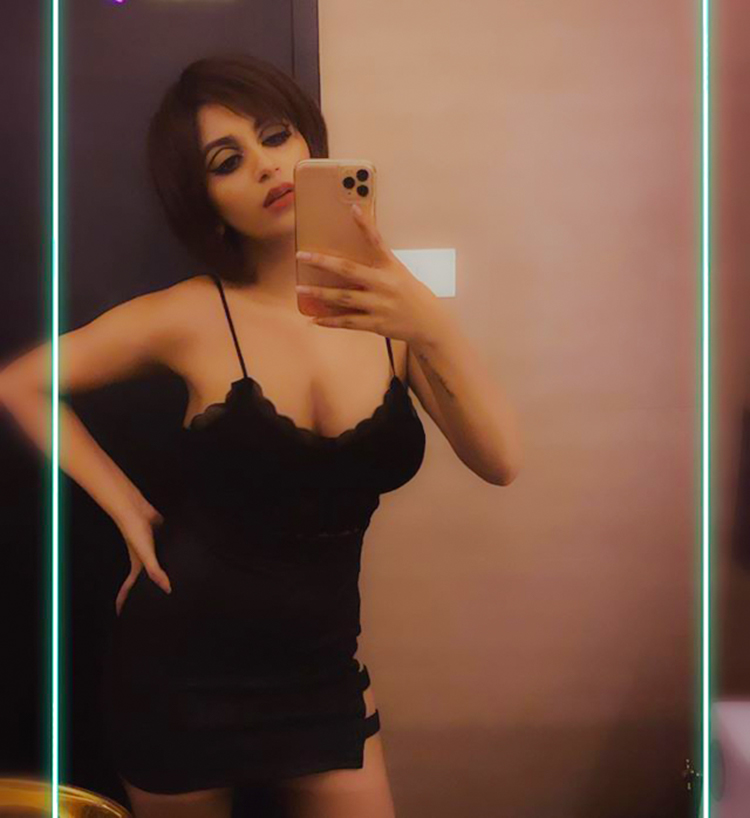 Yashika Aannand in black dress 1