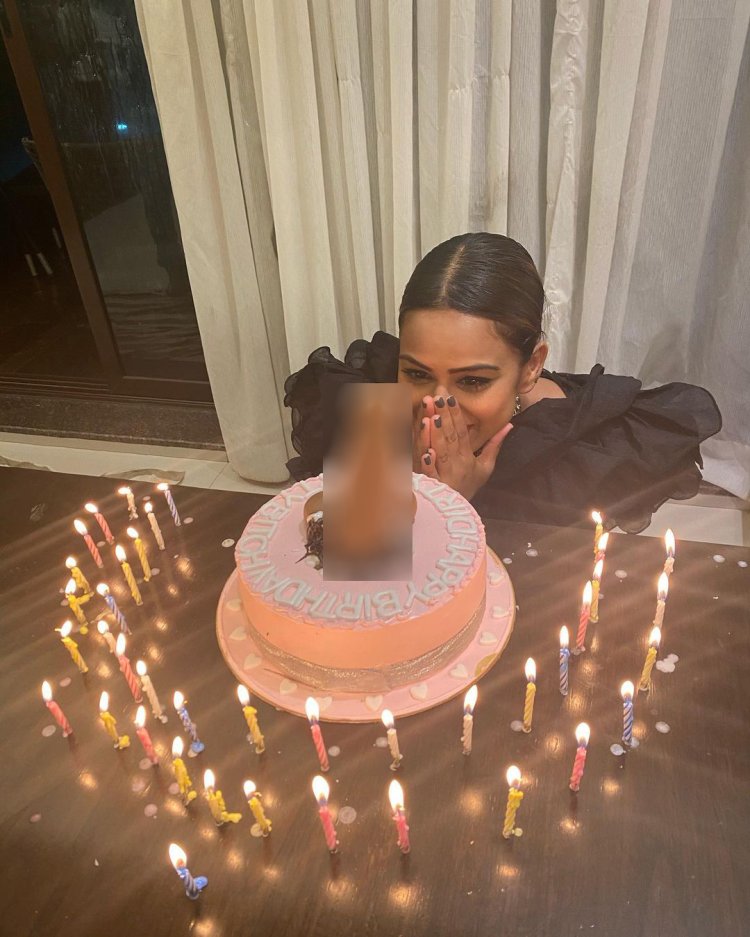Nia Sharma Birthday Cake