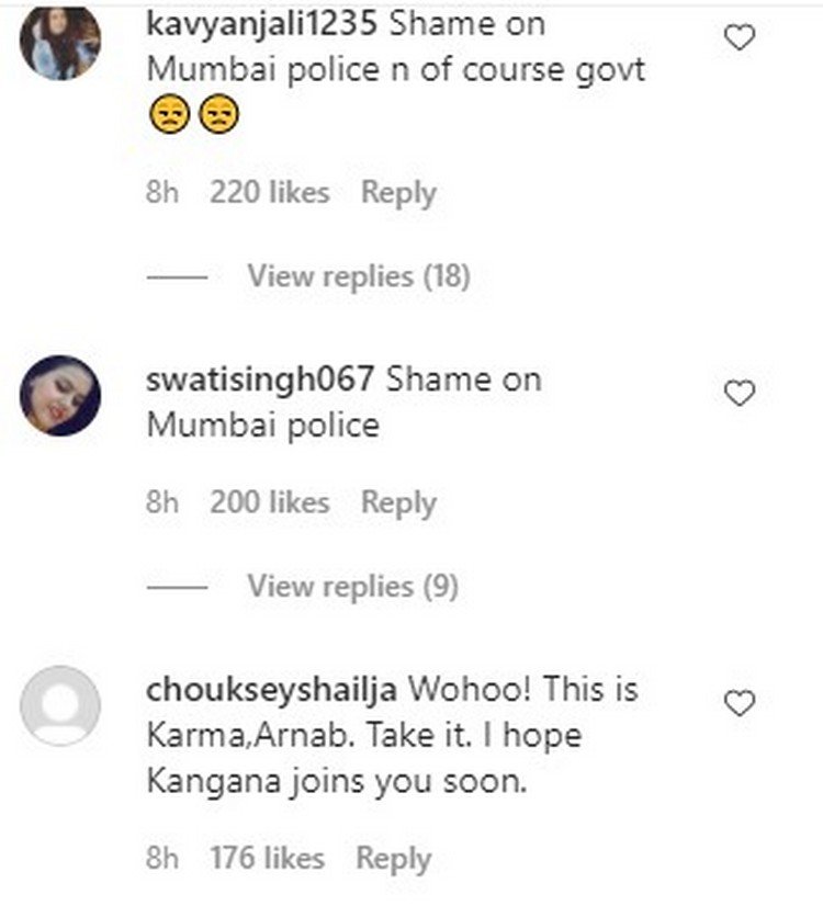 Comments On Arnab Goswami Arrest 3