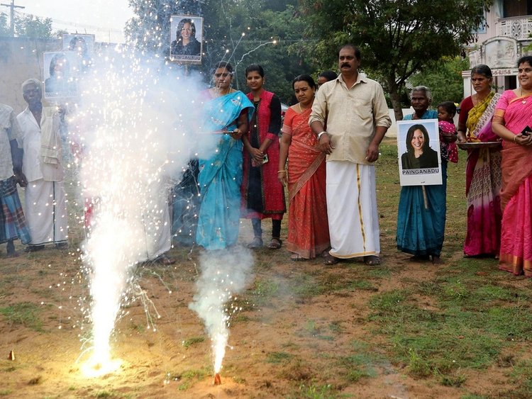 South Indian Celebrate Kamala Harris Victory 2