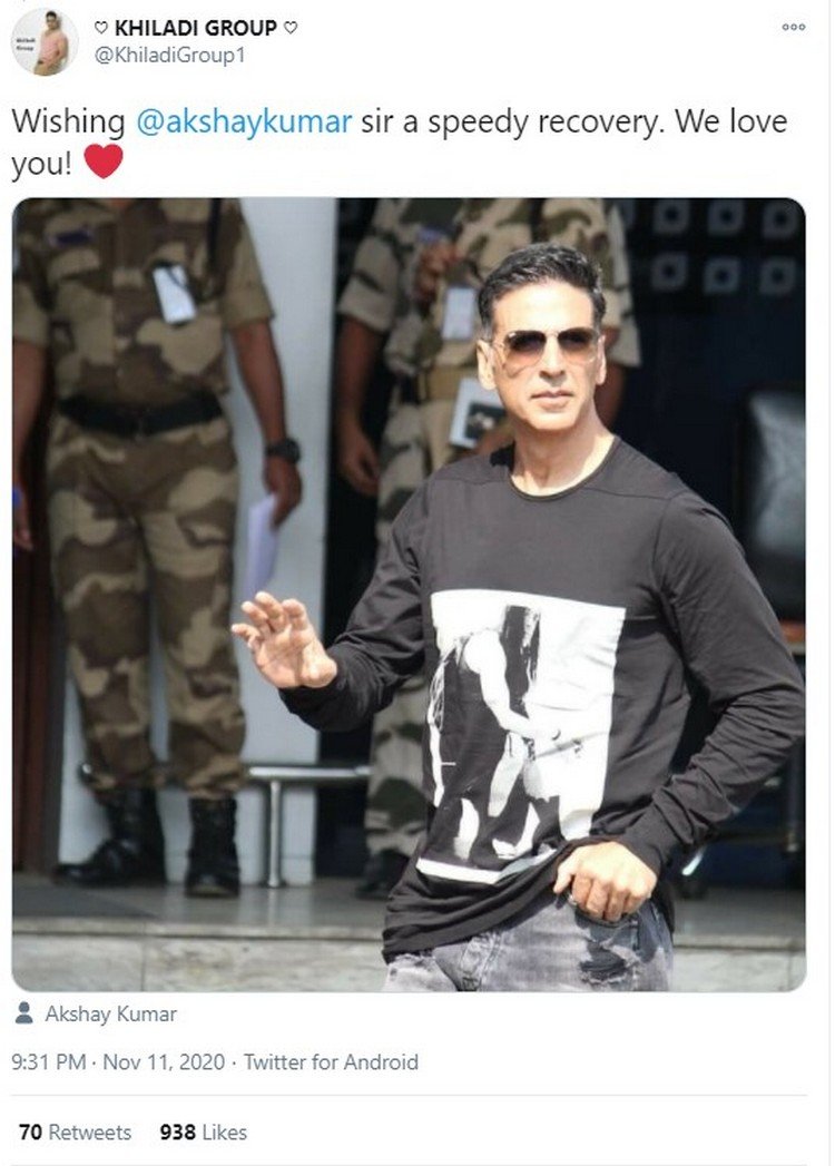 Post On Akshay Kumar Health