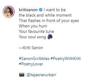 Kriti Sanon Poem