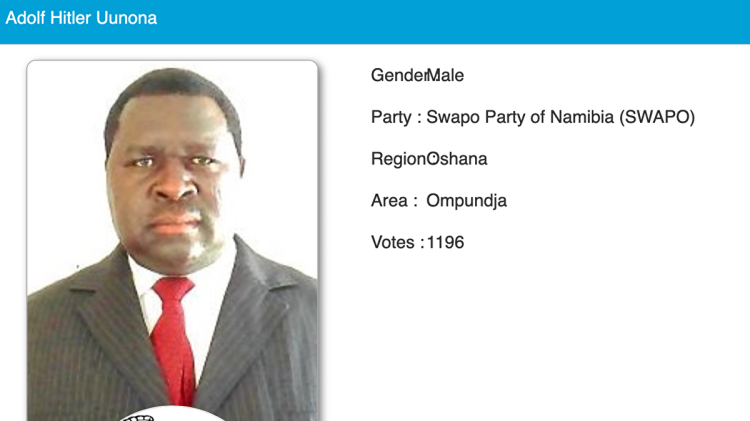 Adolf Hitler Uunona Namibia