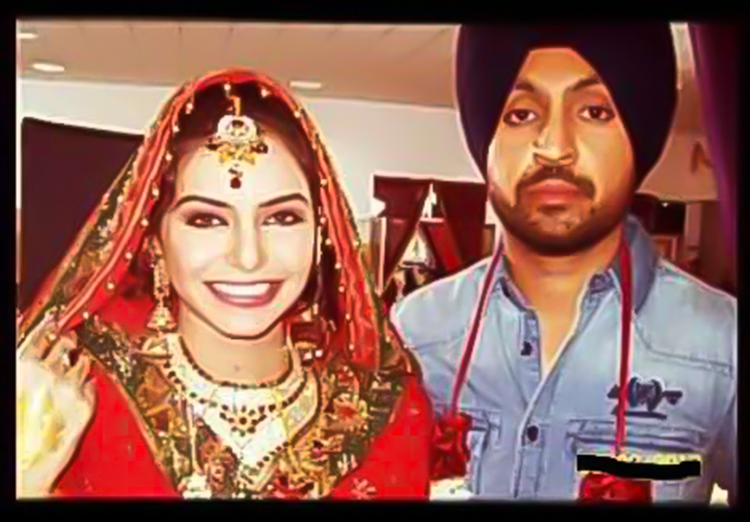 Rare Pics Of Diljit Dosanjh Wife Sandeep Kaur And Son Leaked Out Amid Dosanjh Ranaut Debate