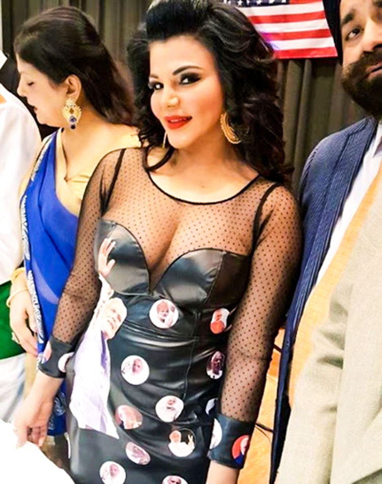 Rakhi Sawant In Modi Dress 1