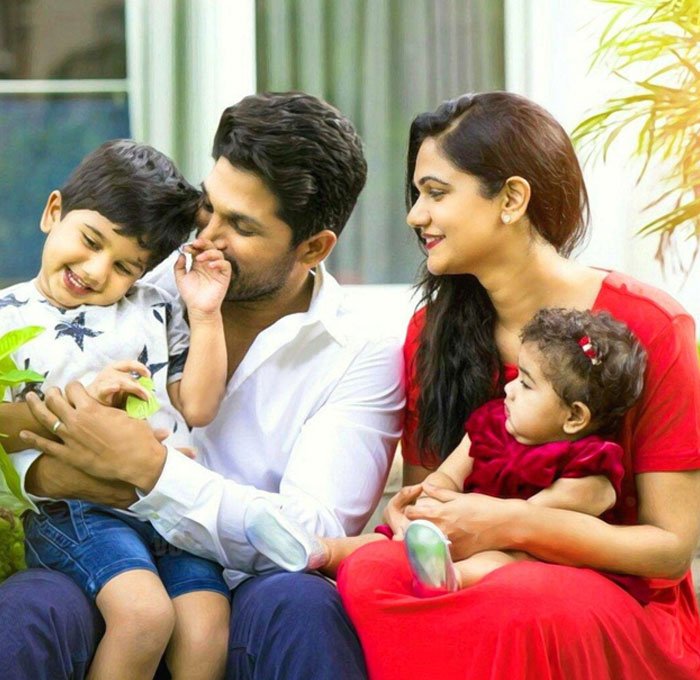 Allu Arjun Family Pic