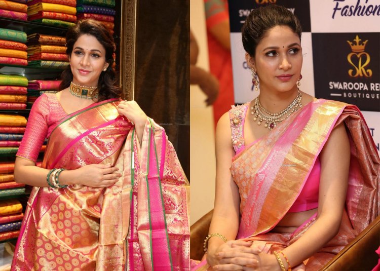 Lavanya Tripathi In Pink Saree 1