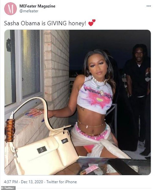 Sasha Obama Viral Photo