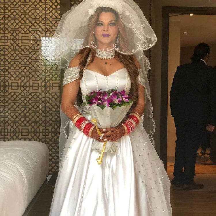 Rakhi Sawant in wedding dress