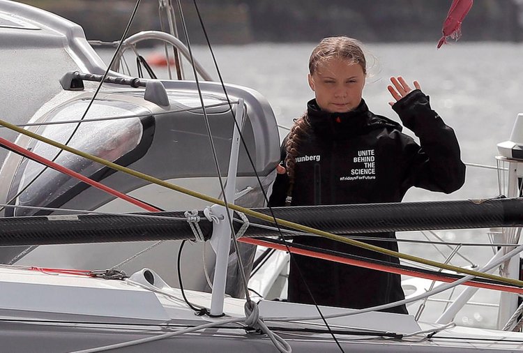 Greta Thunberg Sailing Across Atlantic