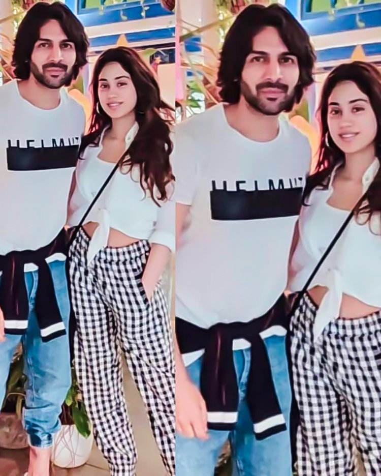 Kartik Aaryan And Janhvi Kapoor In Goa