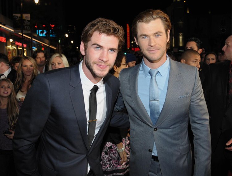 Chris And Liam Hemsworth At A Public Event